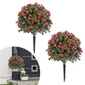 UV-bestendige nepstruiken Kunstplanten Faux Topiary Ball Tree met grondpen te koop